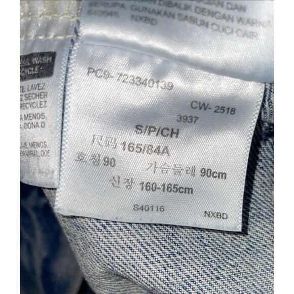 Levis Denim Jean Trucker Jacket Mens Small Blue Fade Wear Pattern - Picture 7 of 8